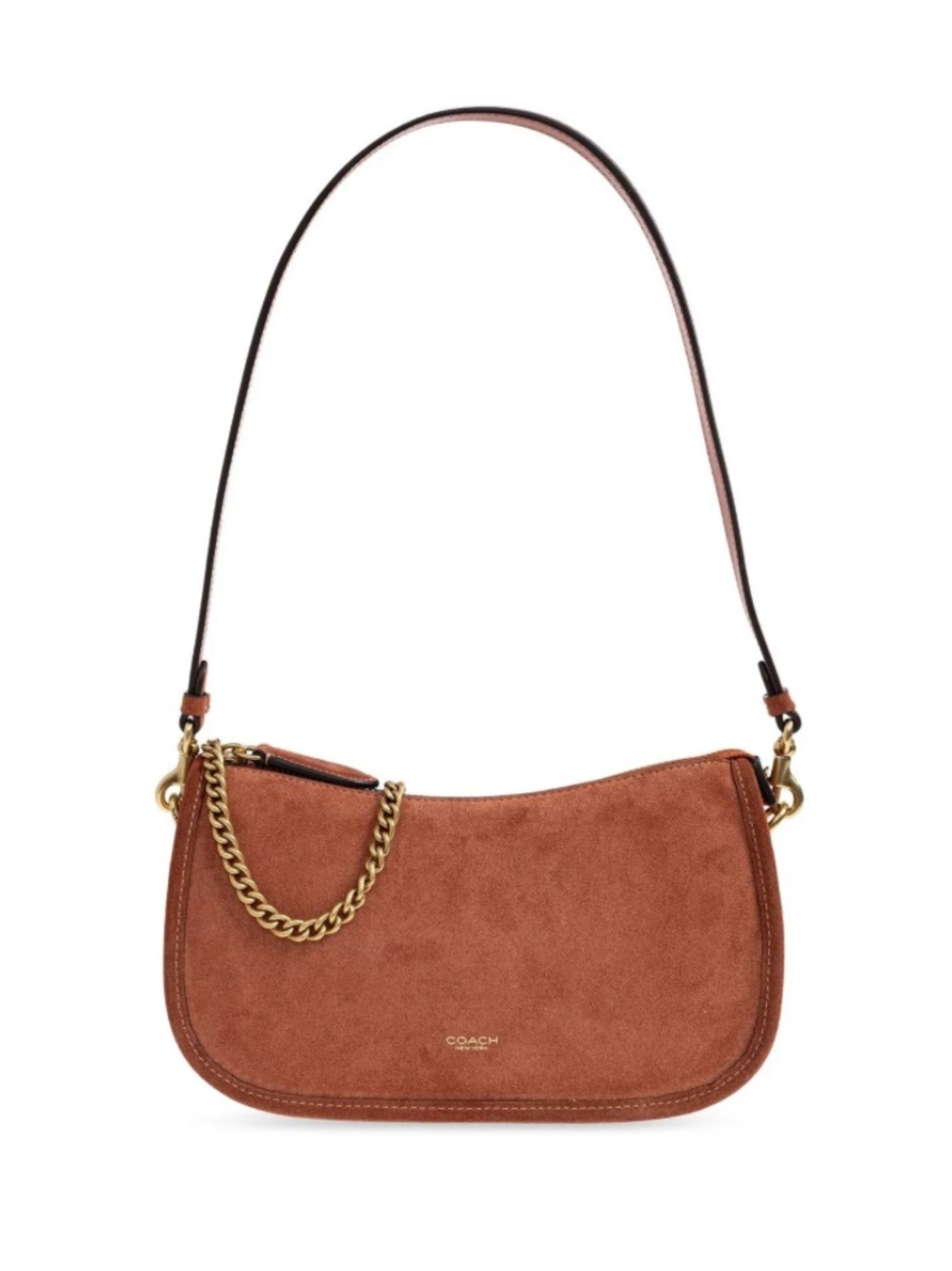 Coach Waverly Shoulder Bag in Clay Suede
